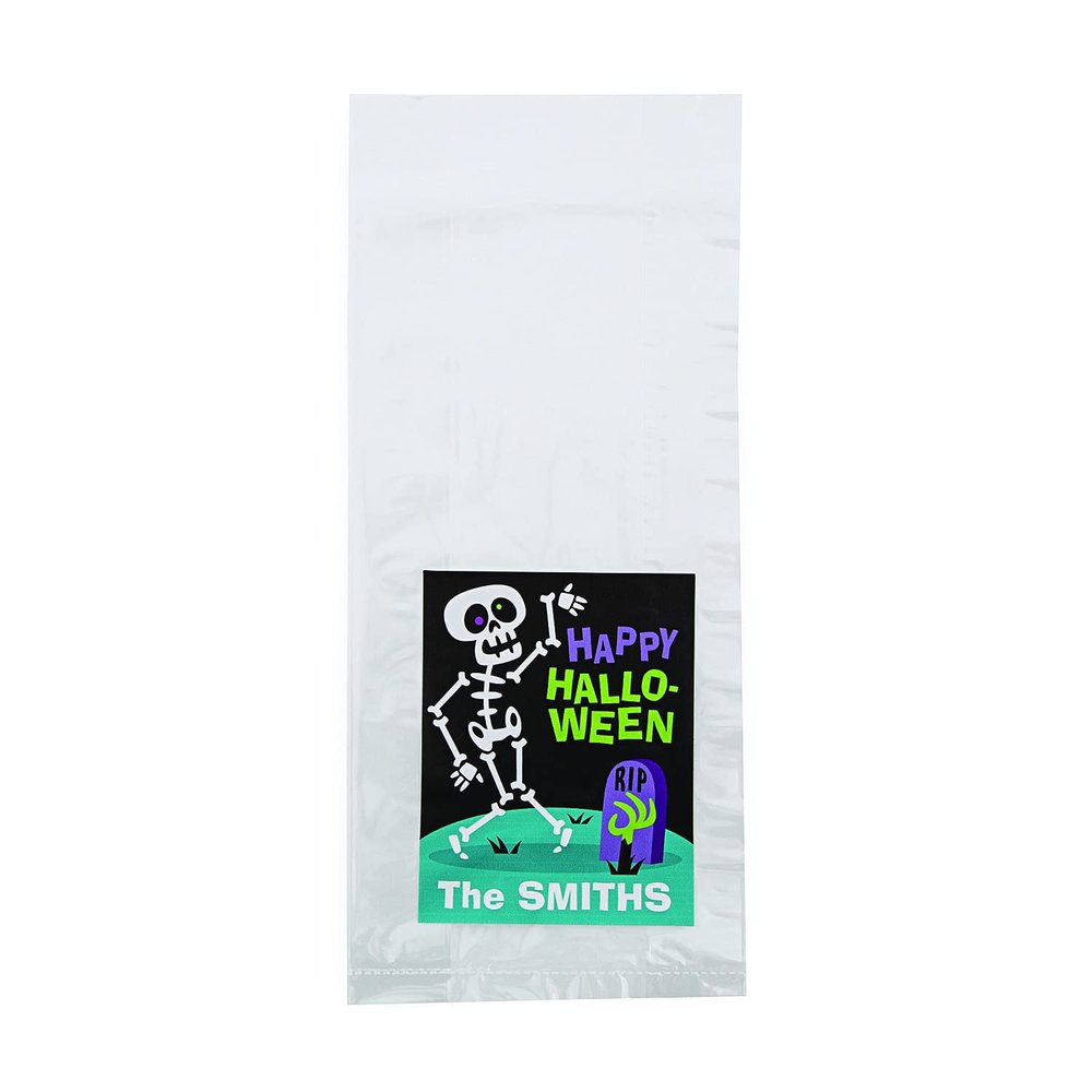 Fun Express Personalized Halloween Skeleton Cellophane Bag Kit