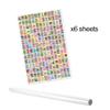 6 Loteria Fiesta Wrap Paper Sheet Rolls in Spanish - Glossy Finnish view 2