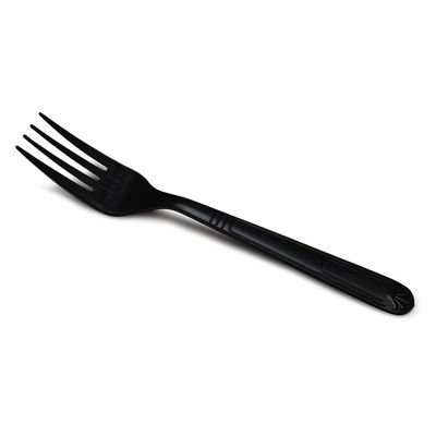 EcoQuality Plastic Heavy Duty Black Forks - Premium Heavy Weight Disposable Cutlery, Recyclable, Meal Kit, Takeout - Great for Parties, Office, BBQ, Party Supplies, Restaurants and Togo (4000)