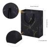 Zonon Black Marbling Valentine Day Luxury Gift Box with Lid and Ribbon 9 x 7 x 3'' Gift Bag with Greeting Card Tissue Paper for Valentine Day Decoration Wedding Birthday Party Favor Present Supplies view 2