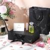 Zonon Black Marbling Valentine Day Luxury Gift Box with Lid and Ribbon 9 x 7 x 3'' Gift Bag with Greeting Card Tissue Paper for Valentine Day Decoration Wedding Birthday Party Favor Present Supplies view 4