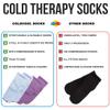 Cold Therapy Stocks Reusable Gel Frozen Stockings Slippers for Feet Heels Injures Swellin Chemotherapy Pain Relief for Ankle view 2