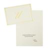 Pipilo Press Envelope Set - 4 x 6 in Ivory, Letter U Monogram, Pack of 24 - Personalized Gold Foil Note Cards & Matching Envelopes - 250 GSM Paper Stationery view 3