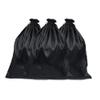 6-Piece Satin Wig Bags - Silk Packaging with Drawstring for Hair (Black) view 1