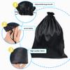 6-Piece Satin Wig Bags - Silk Packaging with Drawstring for Hair (Black) view 3