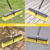 KeFanta 18 Inches Push Broom Outdoor- Heavy Duty Broom with 63" Long Handle for Deck Driveway Garage Yard Patio Warehouse Concrete Floor Cleaning view 2