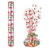 NUOBESTY Christmas Cellophane Wrap Mil Transparent Cellophane Santa Claus Design 3000x40cm Ideal Arts Crafts Party Supplies view 1