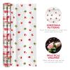 NUOBESTY Christmas Cellophane Wrap Mil Transparent Cellophane Santa Claus Design 3000x40cm Ideal Arts Crafts Party Supplies view 3