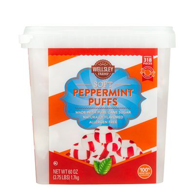 WELLSLEY FARMS PEPPERMINT PUFFS 318CT/60OZ