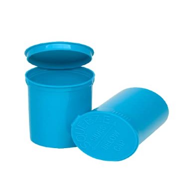 150 Pack Empty Pill Bottles with Pop Top Caps, Medicine Containers, Prescription Vials with Lids, Pop Top Bottles, Flip Top Caps, Empty Vials, Pill Organizer.(30 Dram, Aqua)