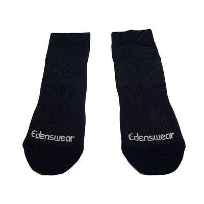 Edenswear Zinc-Infused Moisturizing Tencel Socks for Adult with Eczema (Black,M)