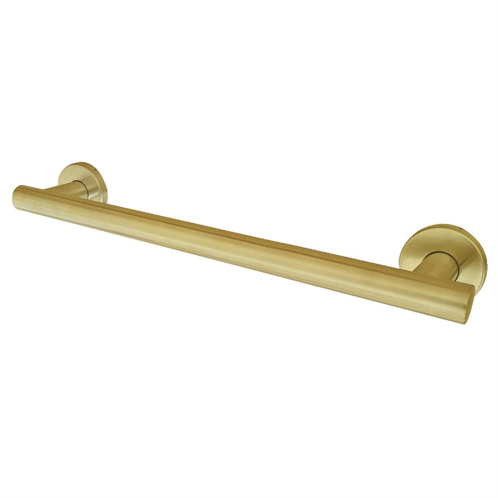 Kingston Brass GBS1418CS7 Berwyn 18-Inch x 1-1/4-Inch O.D. Stainless Steel Grab Bar in Brushed Brass