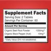 Blossom Nature Organic Beet Root Powder 1350mg with Black Pepper-Nitric Oxide Booster, Digestive System, Athletic Performance-120 Tablets,675mg of Organic Beet Powder per Tablet view 2