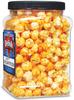 Gourmet Cheddar Cheese Popcorn by It's Delish, 6 Oz Jumbo-Sized Reusable Container (Jar)  Festive Caramel Corn Air Popped Sweet and Crunchy Glazed Carmel Corn Snack, Movie Night, Parties, Events - Gluten Free, Vegan, Kosher view 4