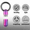 2 Pcs Titanium Keychain Pill Holder Mini Pill Case with Keychain Portable Pills Containers Waterproof Medication Holder for Men Women Outdoor Camping Travel view 4