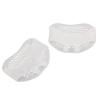 1Pair Non-Slip Silicone Foot Pads Forefoot Insole Shoes High Heel Soft Insert Non-Slip Feet Protection Ladies Pain Relief White view 1