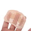 1Pair Non-Slip Silicone Foot Pads Forefoot Insole Shoes High Heel Soft Insert Non-Slip Feet Protection Ladies Pain Relief White view 3