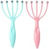 SagaSave Scalp Massager,2PCS Handheld Claw Head Massager for Deep Relaxation & Stress Reduction in The Office Home SPA(Blue+Pink) view 1