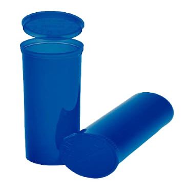75 Pack Empty Pill Bottles with Pop Top Caps, Medicine Containers, Prescription Vials with Lids, Pop Top Bottles, Flip Top Caps, Empty Vials, Pill Organizer.(60 Dram, Blue)