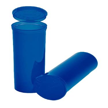 75 Pack Empty Pill Bottles with Pop Top Caps, Medicine Containers, Prescription Vials with Lids, Pop Top Bottles, Flip Top Caps, Empty Vials, Pill Organizer.(60 Dram, Blue)