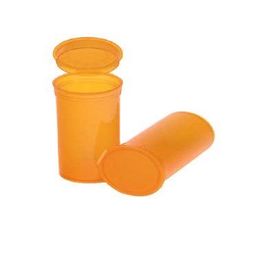 315 Pack Empty Pill Bottles with Pop Top Caps, Medicine Containers, Prescription Vials with Lids, Pop Top Bottles, Flip Top Caps, Empty Vials, Pill Organizer.(13 Dram, Amber)