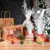 Snowflake Cellophane Wrap Roll| 2. 5 Mil Thickness Christmas Wrap Cellophane Cello Rolls for Christmas Baskets Flowers Wrapping (3000x43cm) view 4