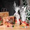 Christmas Cellophane Wrap Roll| 3 Mil Thickness Snowflake Wrap Cellophane Cello Rolls for Christmas Baskets Flowers Wrapping (3000x86cm) view 2