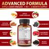 Zolotus 7 in 1 Apple Cider Vinegar Capsules, 3 Month Supply with Ceylon Cinnamon, Ginger Root, Turmeric, Elderberry for Supports Digestion, Immune, 90 Capsules view 3