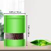 100 Pieces Resealable Mylar Bags, Stand Up Smell Proof Bags with Matte Window, Zipper Lock Foil Pouch Packaging (Green, 5.5 X 7.8 Inch) view 2
