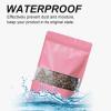 100 Pieces Resealable Mylar Bags, Stand Up Smell Proof Bags with Matte Window, Zipper Lock Foil Pouch Packaging (Pink, 3.5 X 5.1 Inch) view 4