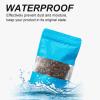 100 Pieces Resealable Mylar Bags, Stand Up Smell Proof Bags with Matte Window, Zipper Lock Foil Pouch Packaging (Blue, 5.5 X 7.8 Inch) view 4