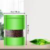100 Pieces Resealable Mylar Bags, Stand Up Smell Proof Bags with Matte Window, Zipper Lock Foil Pouch Packaging (Green, 4 X 6 Inch) view 2