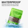 100 Pieces Resealable Mylar Bags, Stand Up Smell Proof Bags with Matte Window, Zipper Lock Foil Pouch Packaging (Green, 3.5 X 5.1 Inch) view 4