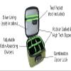 STASHLOGIX SMELL CONTROL BAG with Combination Lock Smell Free Storage Bag: The Silverton (Medium-Green) view 2