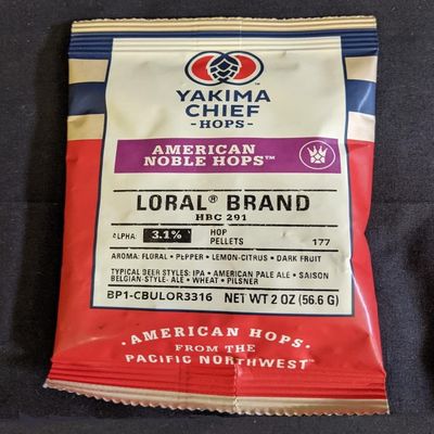 LORAL American Noble Hops 2oz HBC291R ~ LOW ALPHA 3.1% for Pilsner Klsch Blonde Saison and Sours