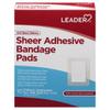 Leader Sheer Adhesive Bandage Pads, Packs ofBlends with Skin, Highly Absorbent Non-Stick Pad, for First aid and Wound Care Protection, Compare to Band-Aid, All one Size 3/4" x 4", 40 ct. view 2