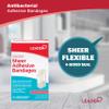 LEADER Sheer Adhesive Bandages, Antibacterial, Sterile, Highly Absorbent Non-Stick Pad Cushions & protects, First Aid Protection & Wound Care, Assorted Sizes, Compare to Band-Aid, 240 count, Pack of 4 view 3