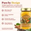 FOND Regenerative Pasture-Raised Chicken Bone Broth Infused with Organic Turmeric & Black Pepper  Slow-Simmered Chicken Broth for Rich Flavor, Nutrient-Dense, Artisan Quality  14 oz (4-Pack) view 3