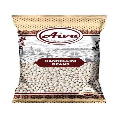 Aiva Cannellini Beans | White Kidney Beans (4 LB) Bulk Premium Dried Beans for Soups, Sproutable, Salads, and Cooking, Sirtfood. Stews, White Chili.