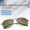 2 Pairs Aviator Bifocal Reading Sunglasses UV400 Protection Sport Sun Readers Blue Light Blocking Glasses for Unisex Men Women Outdoor Driving Safety Eyeglasses Tinted Lens Shades Lightweight Eyewear view 2