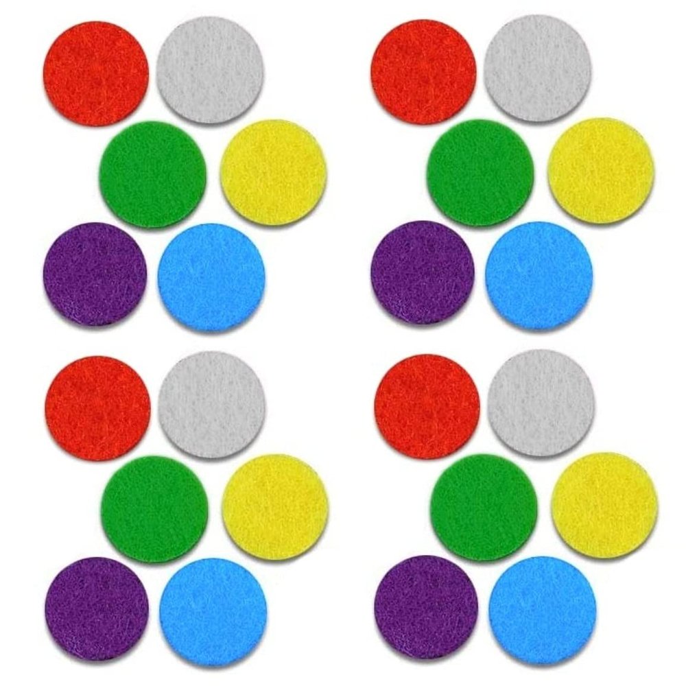 24 Washable Felt Pads for Essential Oil Diffuser Lockets (lockets Sold Separately)
