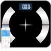 Smart Body Fat Scales, Smart APP Weighing Scales Body Composition Analyzer Monitor, Bluetooth Digital Smart Scales with Heart Rate, for Fitness Tracking (Moon) view 1