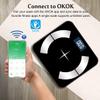 Smart Body Fat Scales, Smart APP Weighing Scales Body Composition Analyzer Monitor, Bluetooth Digital Smart Scales with Heart Rate, for Fitness Tracking (Moon) view 3