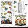 100 Pcs Cellophane Treat Bags Party Gift Candy Goodie Favor Bags with 100 Silver Twist Ties for Gift Wrapping Children Birthday Party Baby Shower Decor view 2