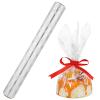 NUOBESTY Christmas Snowflake Cellophane Roll 2.5 Mil Thickness Transparent Snowflake Cellophane Paper Christmas Wrapper Wrap Paper Baskets Ornaments (3000x43cm) view 1