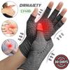 (2 Pairs Black+2 Pairs Grey Glue dot ) Arthritis Compression Gloves - Relieve Arthritis, Rheumatoid, Osteoarthritis,Compression Gloves for Arthritis for Women & Men, Anti-Slip Glue dot Gloves for Work view 4