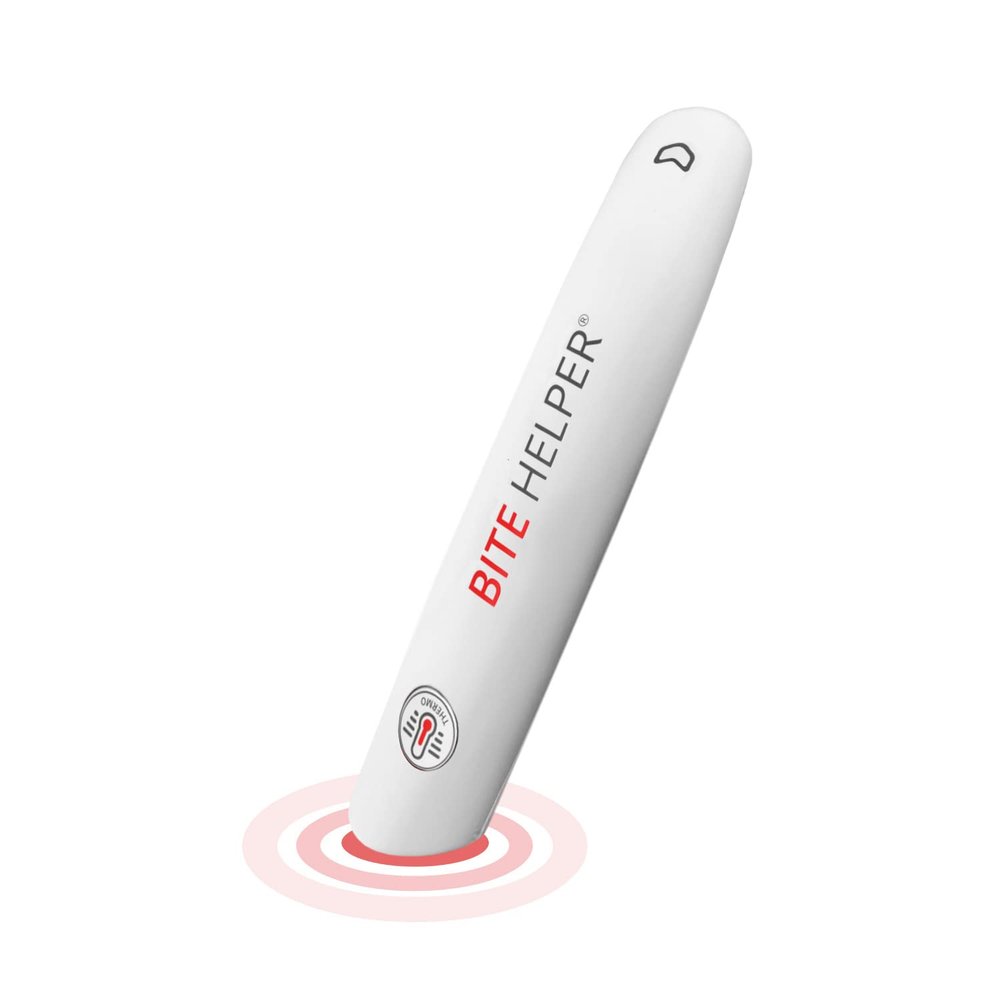 Bite Helper- Mosquito and Bug bite Itch Relief- Award-Winning, Chemical-Free Treatment, Insect Sting and bite Relief. Dermatologist Tested, Bug bite First-aid, Anti-Itch Device (White)