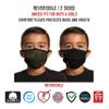 Secret Artist Kids Extra Small, Small Cloth Face Mask. Navy/White TD/White Reversible Cloth Face Mask. Childrens Washable and Reusable Mask for School, Outdoors, Indoors. view 2