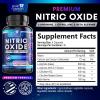 Nitric Oxide Booster 2560mg - Extra Strength L Arginine & Citrulline Supplement for Men & Women - Premium Muscle Supporting Nitric Booster - Natural Energy & Heart Health Support - 120 Capsules view 2