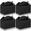 36 Pcs Party Favor Treat Boxes, Goodie Candy Gable Paper Gift Boxes with Handles for Birthday Wedding Shower Christmas Party Supplies, 6 x 3.5 x 3.5 Inches(Black) view 1
